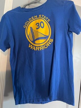 NBA Golden State Warriors Blue and Yellow Tee